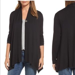 Bobeau snap front cardigan